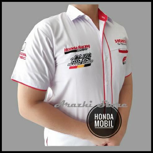 Seragam Komunitas Honda Hem Kemeja Otomotif Baju Bordir - M