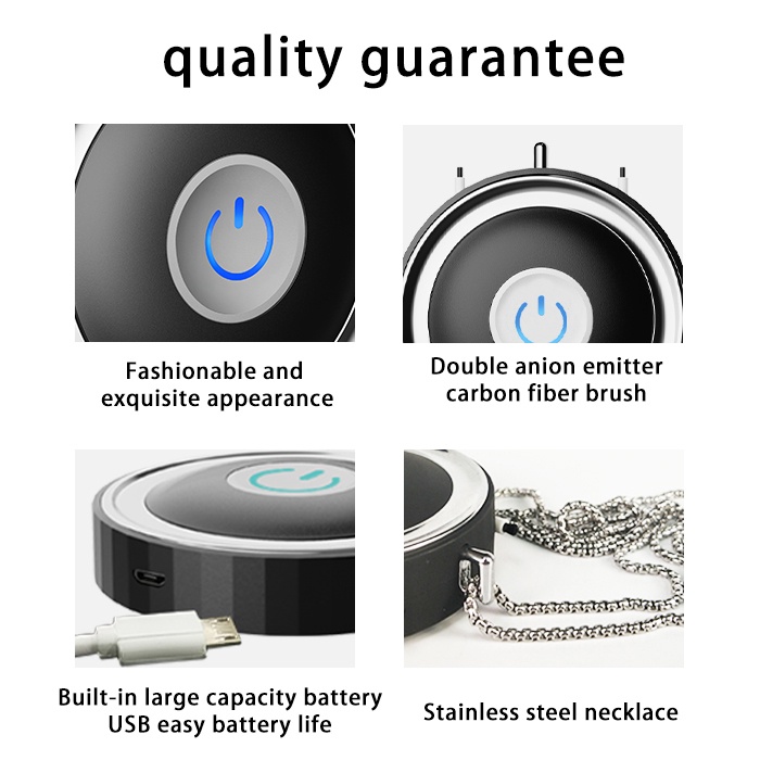 （IN STOCK） Portable Air Purifier 10 Million Negative Ion Portable Necklace Mini Purifier Household for PM2.5 Formaldehyde Second-Ha OWT