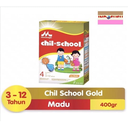 

Morinaga CHIL SCHOOL Gold 4 Madu / Cokelat / Vanilla 400gr CHILSCHOOL