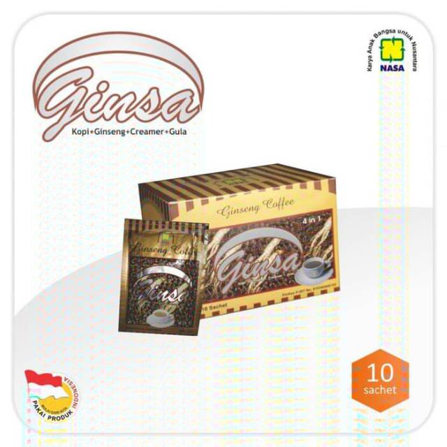 

KOPI GINSA GINSENG NASA, Kopi Kesehatan Berjuta Khasiat