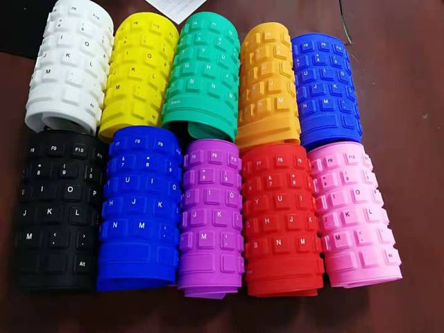 Portable Keyboard Silicone 85 Keys Colourfull Flexible Keyboard Silicone Waterproof