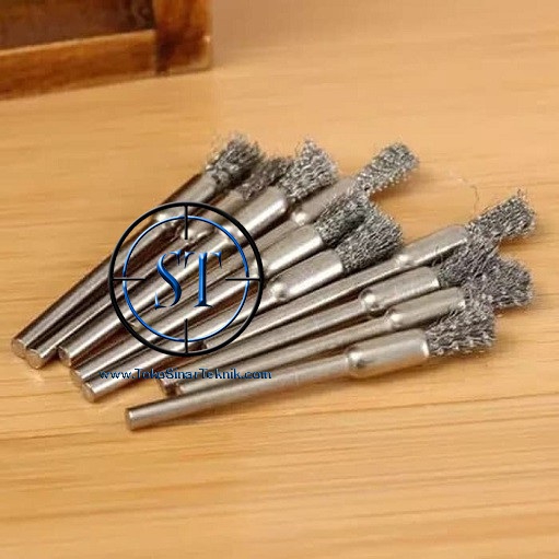 Sikat Kawat Brushes Wire Bentuk Sapu Besi Rotary Steels Mini Grinder Vapor gerinda Drill Bor Mini