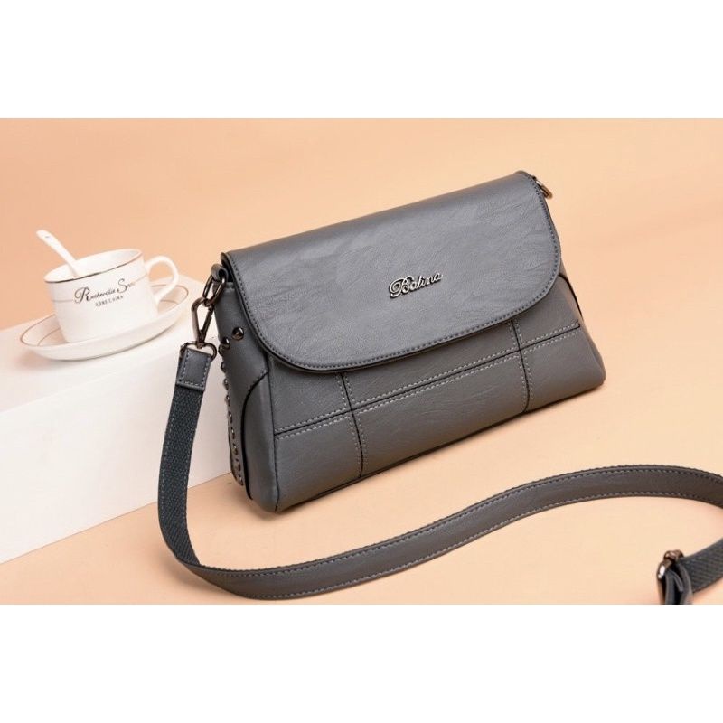 Tas selempang kulit wanita tas kantor tas kerja cewe masenger bag mk 8883 asli import