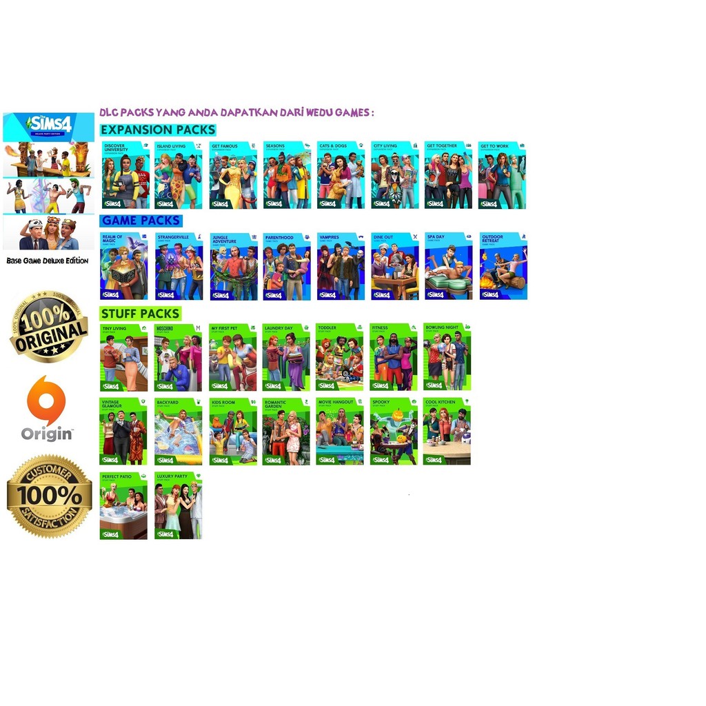 Windows} The Sims 4 + All DLC (Exp + Game Pack + Stuff Pack ...