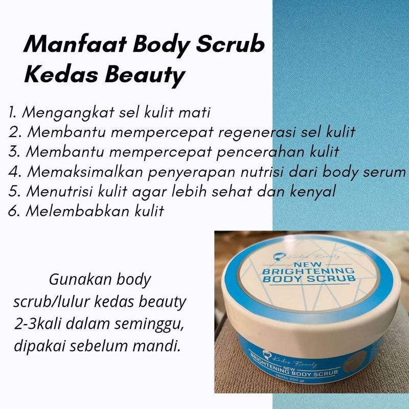 [ORI] Kedas Beauty Body Scrub 250gr