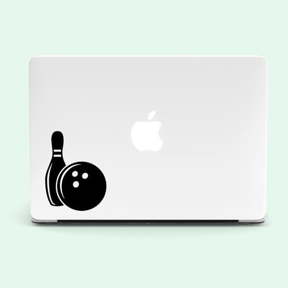 Garskin laptop Stiker Bola Bowling Pin Ball Sticker Vinyl Decal