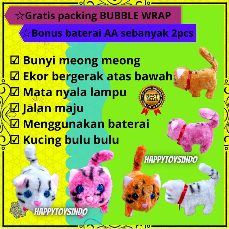 Mainan Anak Hewan Kucing Kucingan Meong Bulu Halus Lucu Ekor Gerak Nyala Suara Jalan Mainan Maeanan Maianan Anak Perempuan Cewe Cewek Anak Laki Laki Cowo Cowok Bayi Edukasi 1 2 3 4 5 6 7 Tahun Termurah Laris Viral Terbaru Best Seller Hadiah Kado Ulang-2