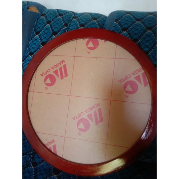 Pigora Mahar Bulat D25 coklat akrilik triplek