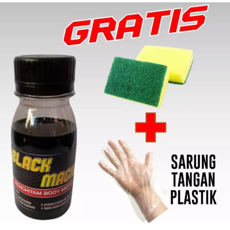 penghitam motor permanen/penghitam dashbord motor/penghitam body motor permanen black magic original