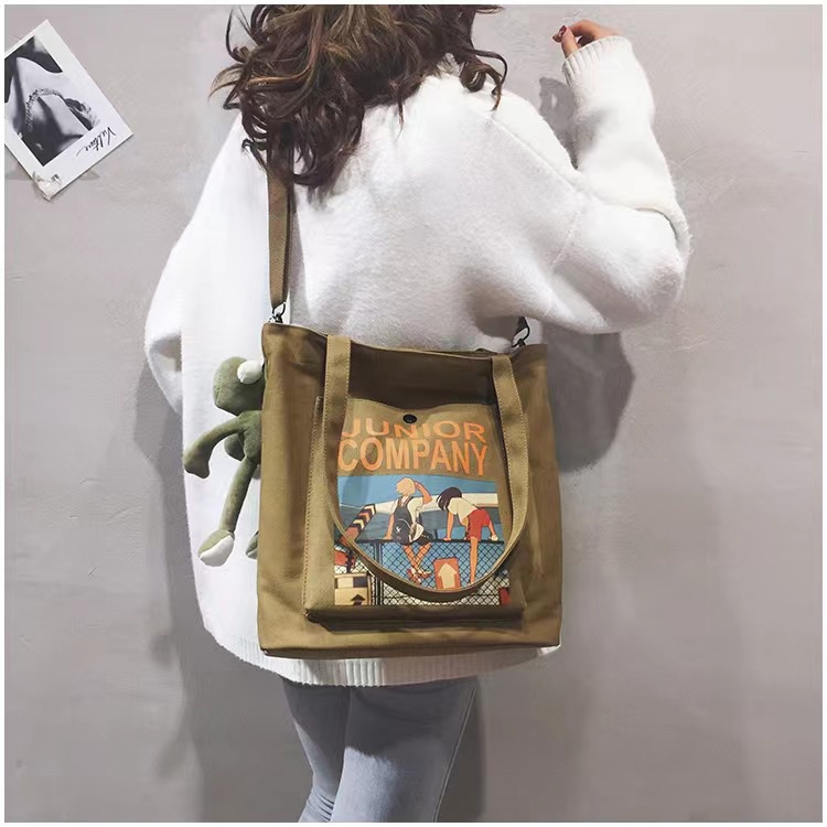 PINK MALL-Tas Selempang Wanita TAS TOTE BAG WANITA / TOTE BAG WANITA / TOTE BAG MURAH/️Tas kanvas