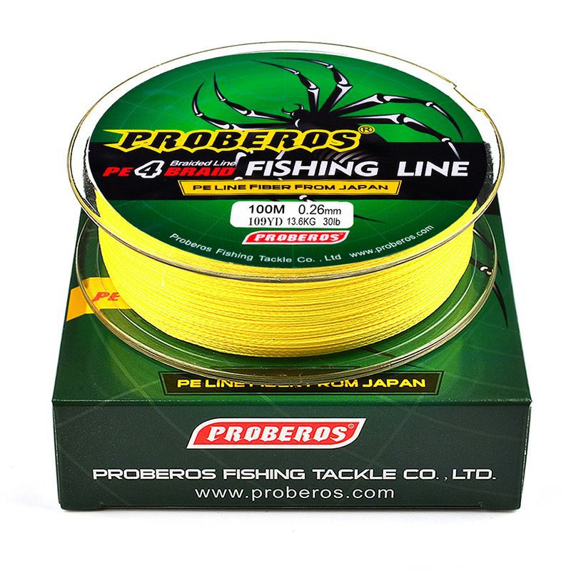 Senar Benang pancing PE Braided Ultralight UL Merk Proberos 100 meter 100m 0.4/6LB 0.6/8LB 0.8/10LB