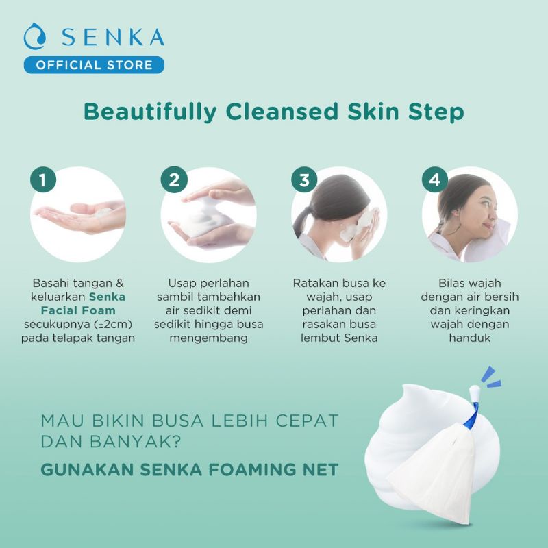 SENKA Perfect Whip Acne Care/Untuk Kulit Berjerawat