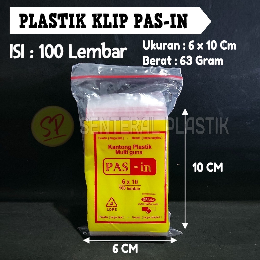 PLASTIK KLIP Ukuran 6 X 10 / Plastik Clip Kecil Ziplock / Plastik Sambal