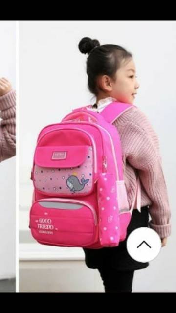 Rasta bags17 - Tas Ransel Sekolah Anak Laki Laki Dan Perempuan Paus 2 In 1 Murah