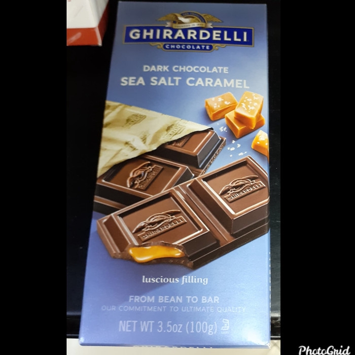 Ghirardelli Dark Chocolate Sea Salt Caramel-Chocolate Import