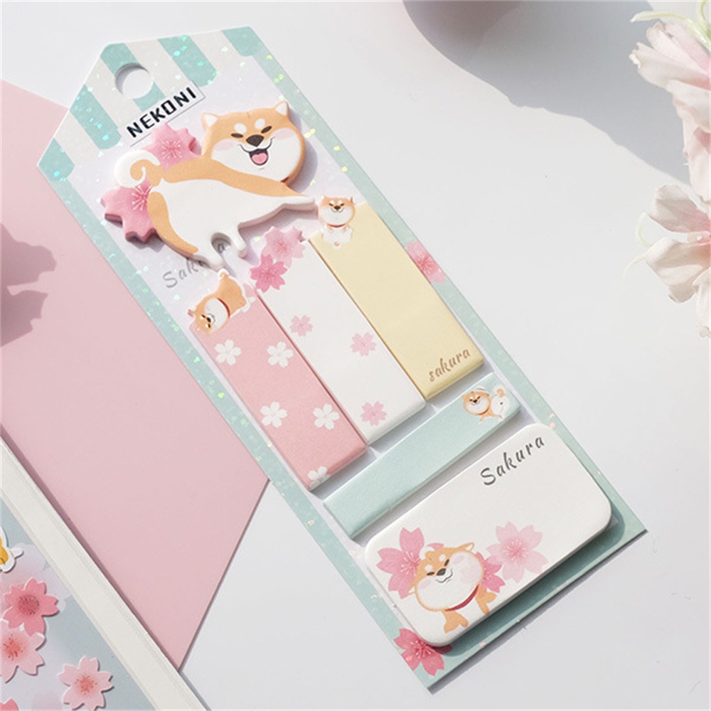 ELEGANT Cute Message Notes Penguin Post Book Marker Sticky Note Students Stationery Office Planner Sticker School Supplies Cat Panda School Paper Writing Pads