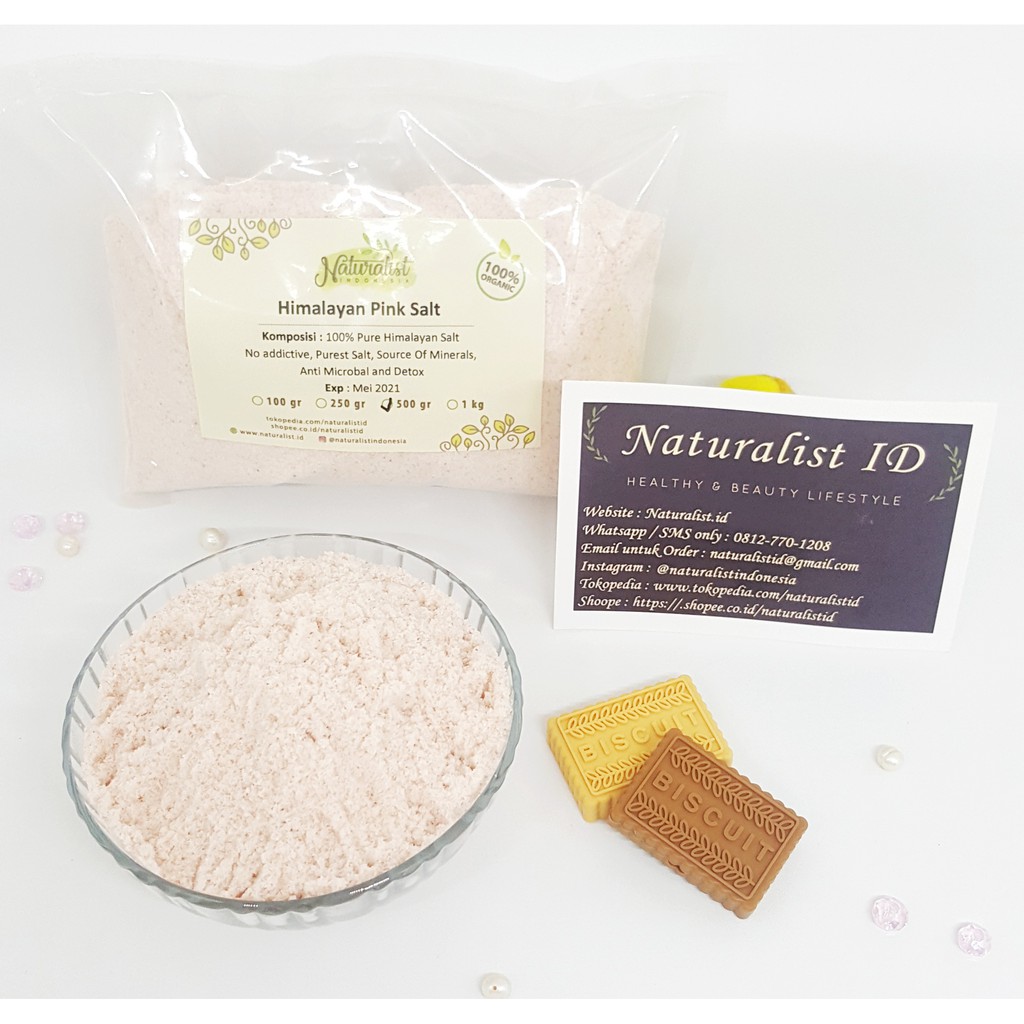 

100% Pure Himalayan Pink Salt Organik 500gr