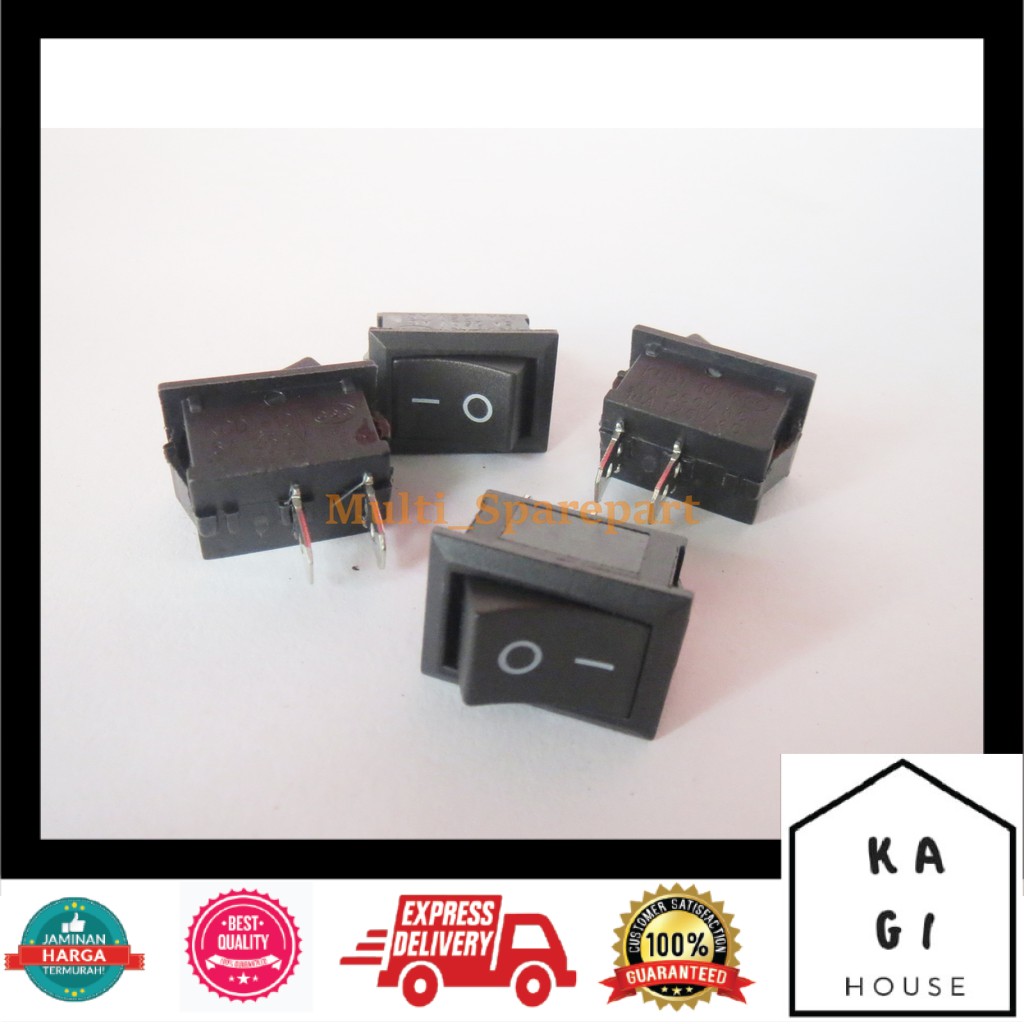 Jual Rocker Switch 2 Pin Saklar 2 Kaki Karaoke Kecil | Shopee Indonesia