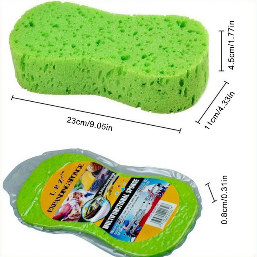 ~ PIYOSHI08 ~ Spon Busa Kompres Spons Cuci Motor Mobil Expanding Smart Sponge PR110