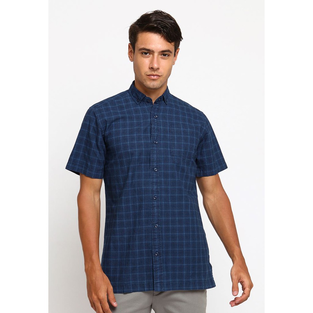 Kemeja Kotak Pria Hassenda / Baju Kerja Pria / Baju Kemeja Murah