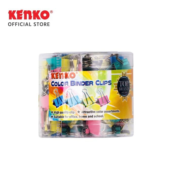 

Color Binder Clips Kenko No 107 - 40 Pcs