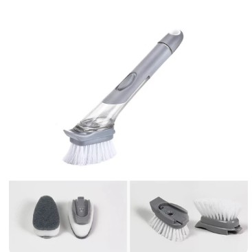 Sikat Pembersih wajan Panci Alat Pembersih Dapur Spons Sabun 2 IN 1