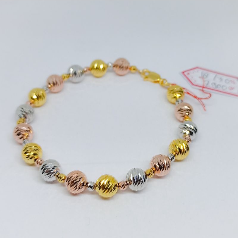 GELANG BOBA EMAS ASLI 300%/6K