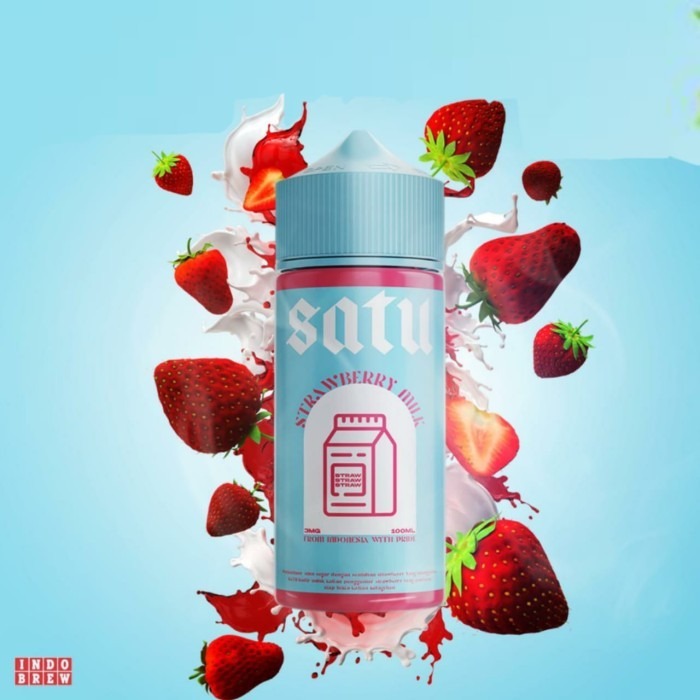 indobrew indo brew satu strawberry 3mg 6mg 100ml liquid vape vapor