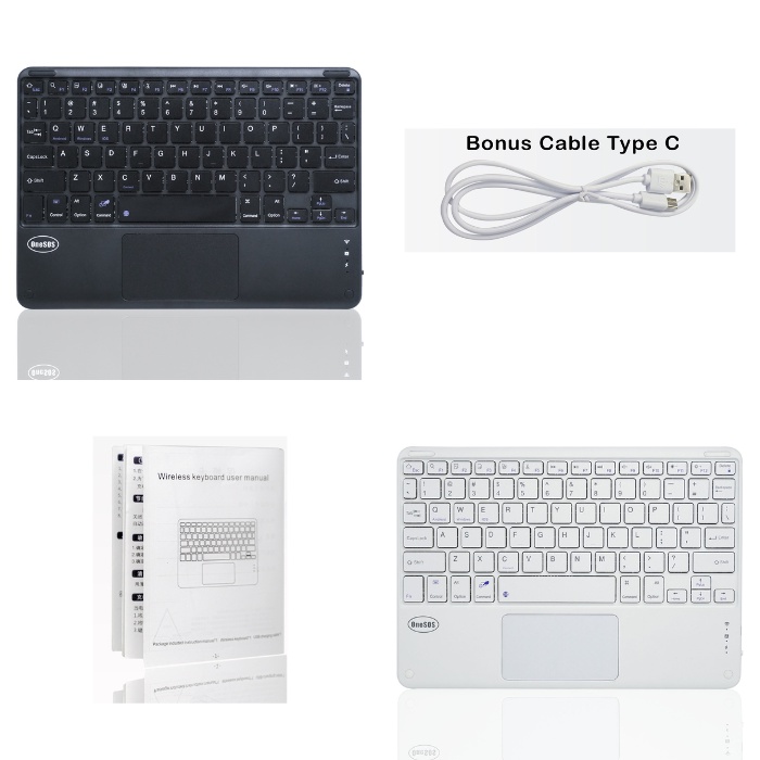 Casing Samsung Tab P205 | Tab T295 | Tab A7 10.4 T505 Sarung Keyboard Bluetooth Book Case