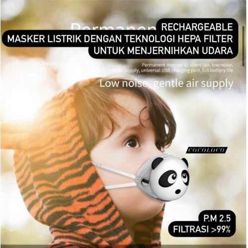 Masker Elektrik Anak N95 Electric Mask Portable Air Purifier