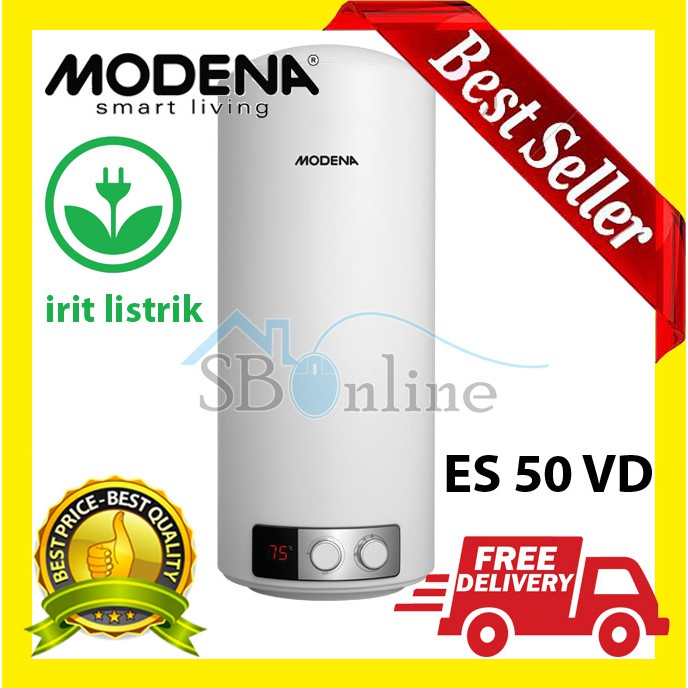 MODENA Electric Water Heater Digital Series 50 Liter - ES 50 VD