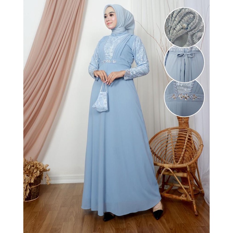 Gamis Salsabila / Fashion Muslimah / Outfit Kekinia / COD