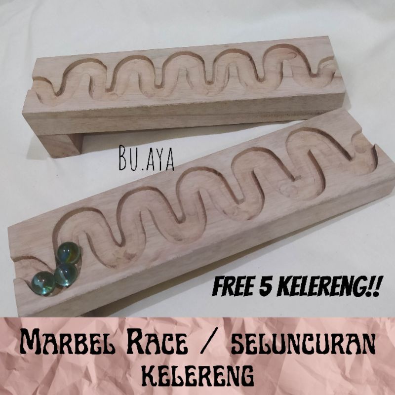 Marbel Run / Marbel Race / Seluncuran Kelereng Mainan Edukasi