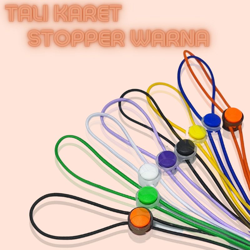 KALUNG MASKER KOREA/STRAP MASK STOPPER BULAT WARNA-WARNI DENGAN KOKOT WARNA-WARNI