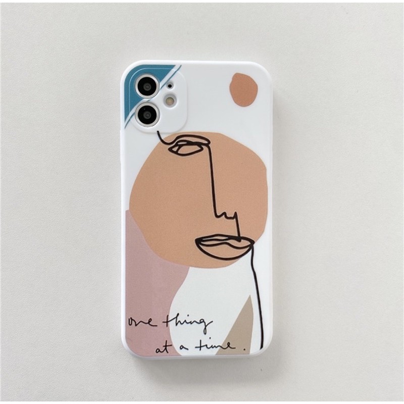 Abstract geometry soft case iphone