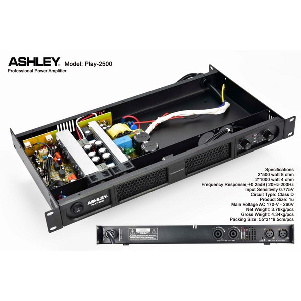 Power Ashley PLAY 2500 2 channel play2500 Original garansi resmi