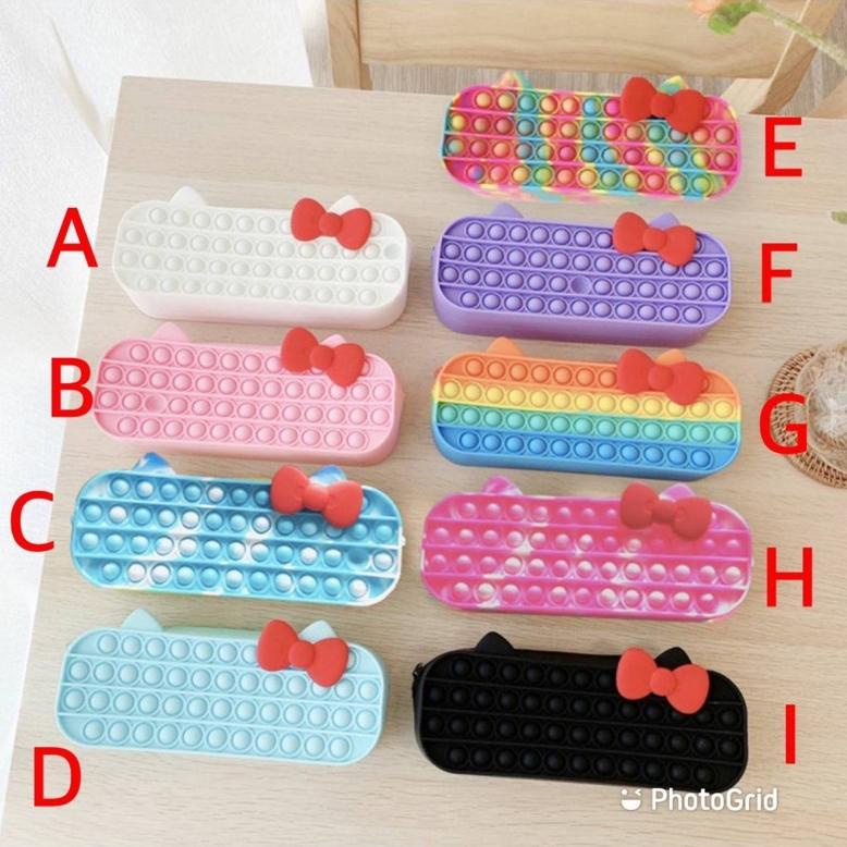 

[(BAYAR DITEMPAT) Kotak Pensil Pop It Pita