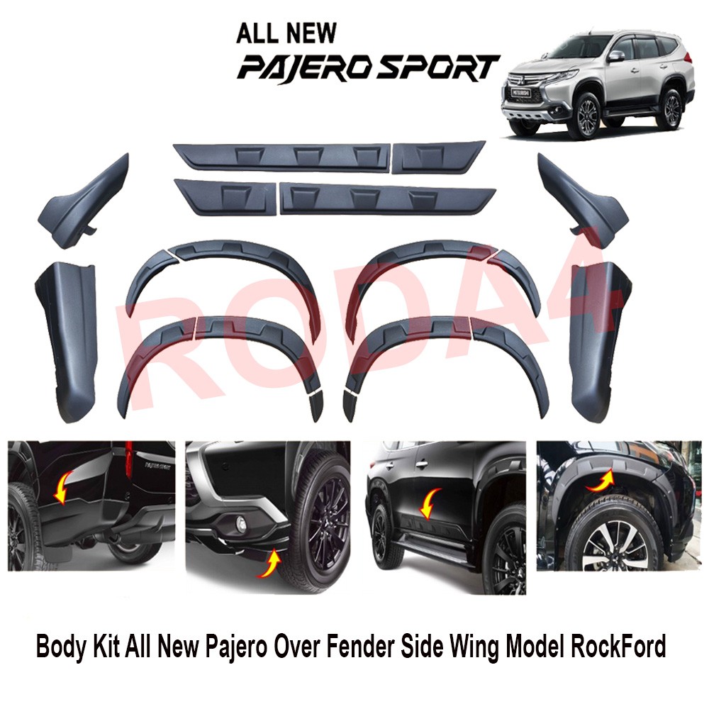 Over Fender All New Pajero Body Kit Side Wing Model RockFord
