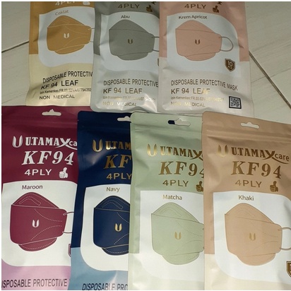 Masker KF94 Utama U Senada Kesehatan 1 Zip 10 Pcs