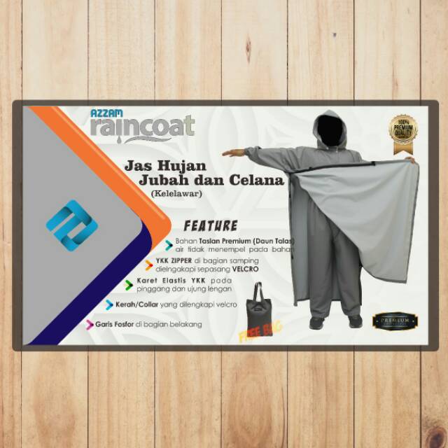 Jas hujan taslan kelelawar