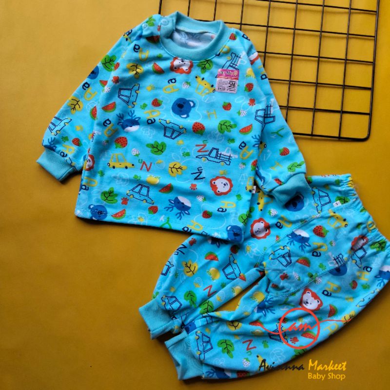 setelan piyama premium bayi 3-36 bulan