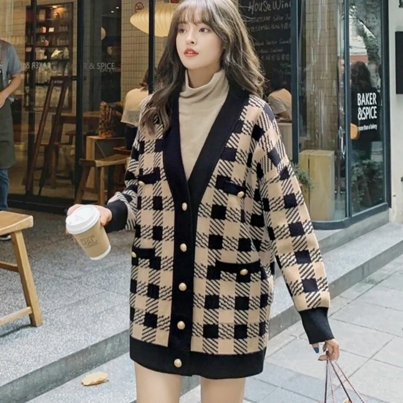 KARAKOREA 6338 Oversized Knit Premium Cardigan/Korean Women Cardigan/Kardi Rajut