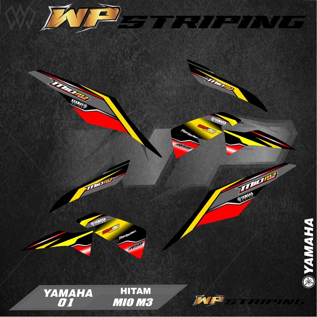 Stiker Striping MIO M3 / MIO Z / Sticker Variasi List Skotlet Motor Yamaha MIO M3 / MIO Z 01