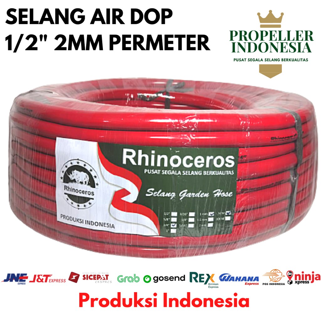 Selang Air Dop 1/2 2MM PERMETER Selang Air Taman Selang Air Cuci Motor