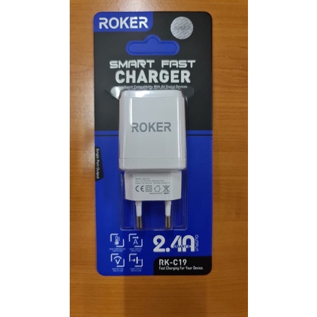 CHARGER ROKER SMART FAST CHARGER RK-C19  2,4A