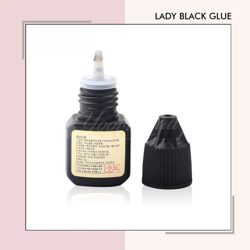 Ladyblack glue eyelash extension lem bulumata extension lady black pouch