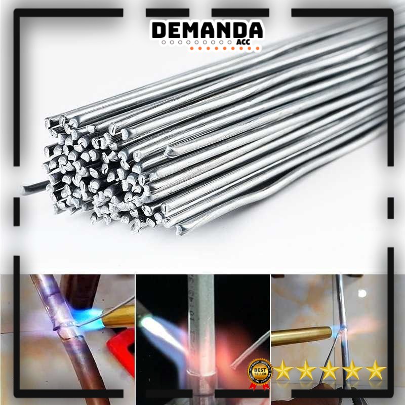 Kawat Las Aluminium Electrode Suhu Rendah Welding Wire 1 Pcs Diameter 1.6 mm 2 mm Panjang 500mm