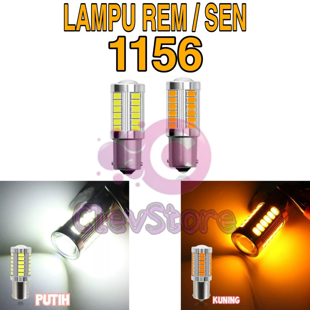 LAMPU LED MOBIL 1156 ARUS DC P21W BA15S 5630 5730 33 SMD - MUNDUR SEIN REM