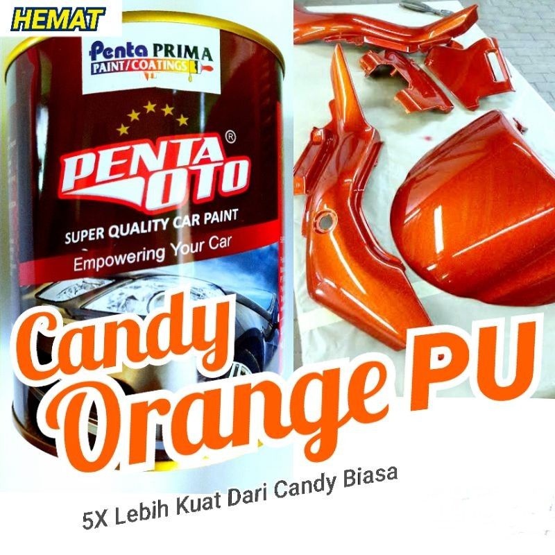 Cat Candytone Orange PU Penta Oto Candy Tone Oranye Oren 1Kg