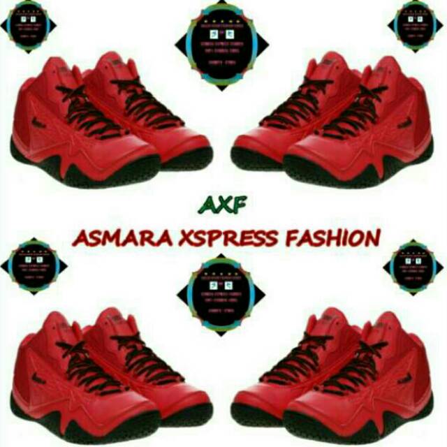 League Original Levitate LA Sepatu Basket - Chinesse Red Black